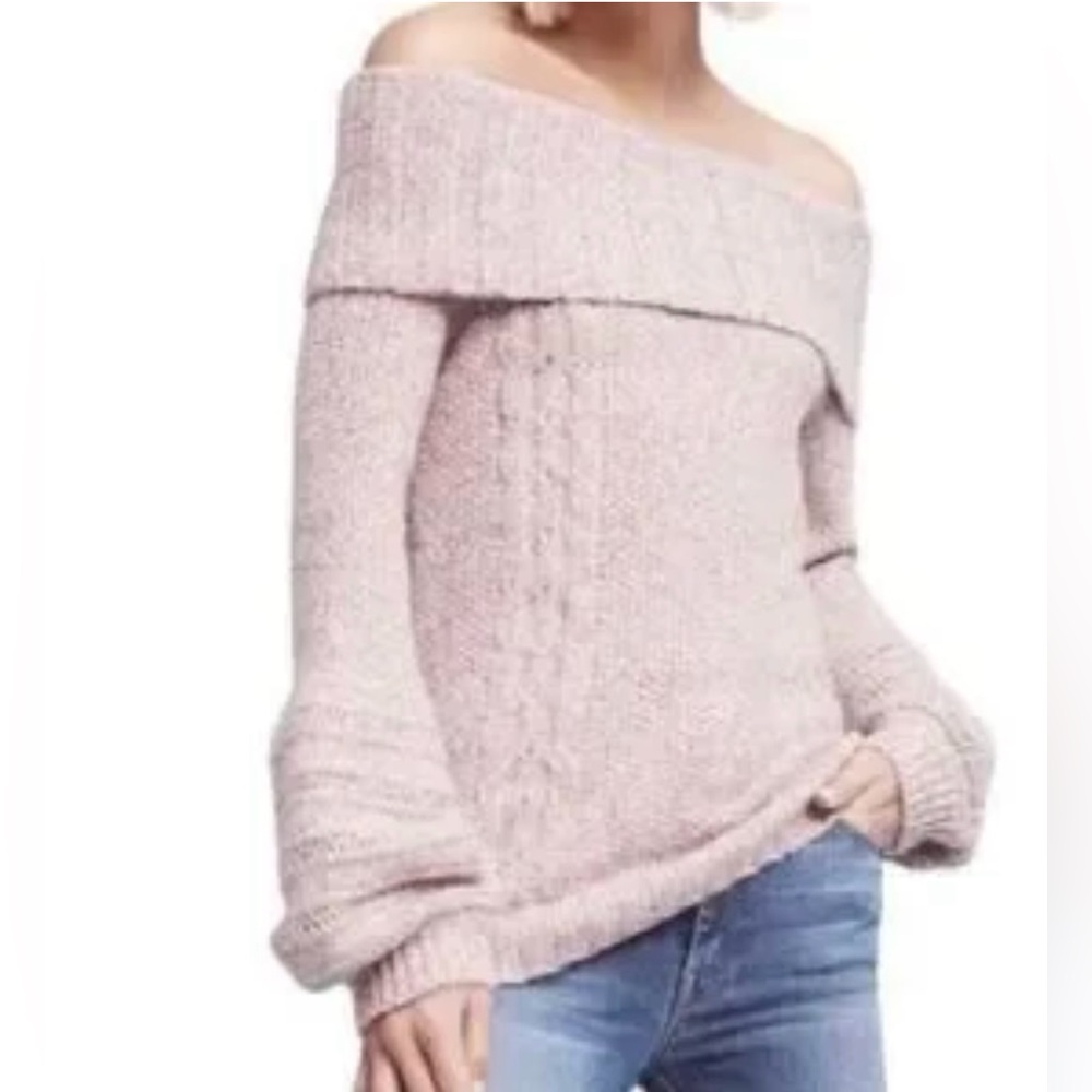 Anthropologie Sleeping on Snow Small Bubble Sleeve Sweater